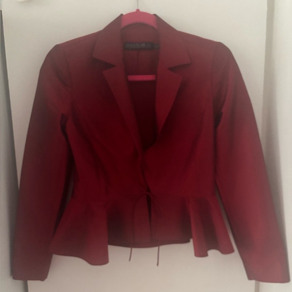 Lafayette 148 New York Jackets & Blazers - Lafayette 148 New York Deep Red Silk Blazer